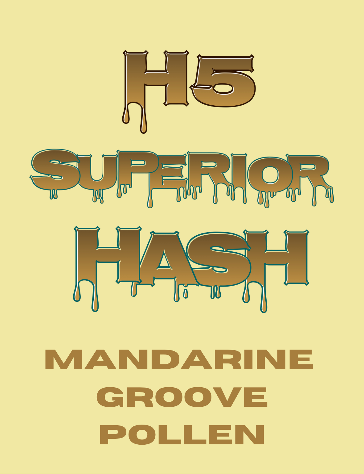 „H5 Superior Blend Mandarine Groove Pollen-Hash – Premium CBD Dry-Sift-Hash mit fruchtig-süßer Mandarinen-Note von Hemp Express"