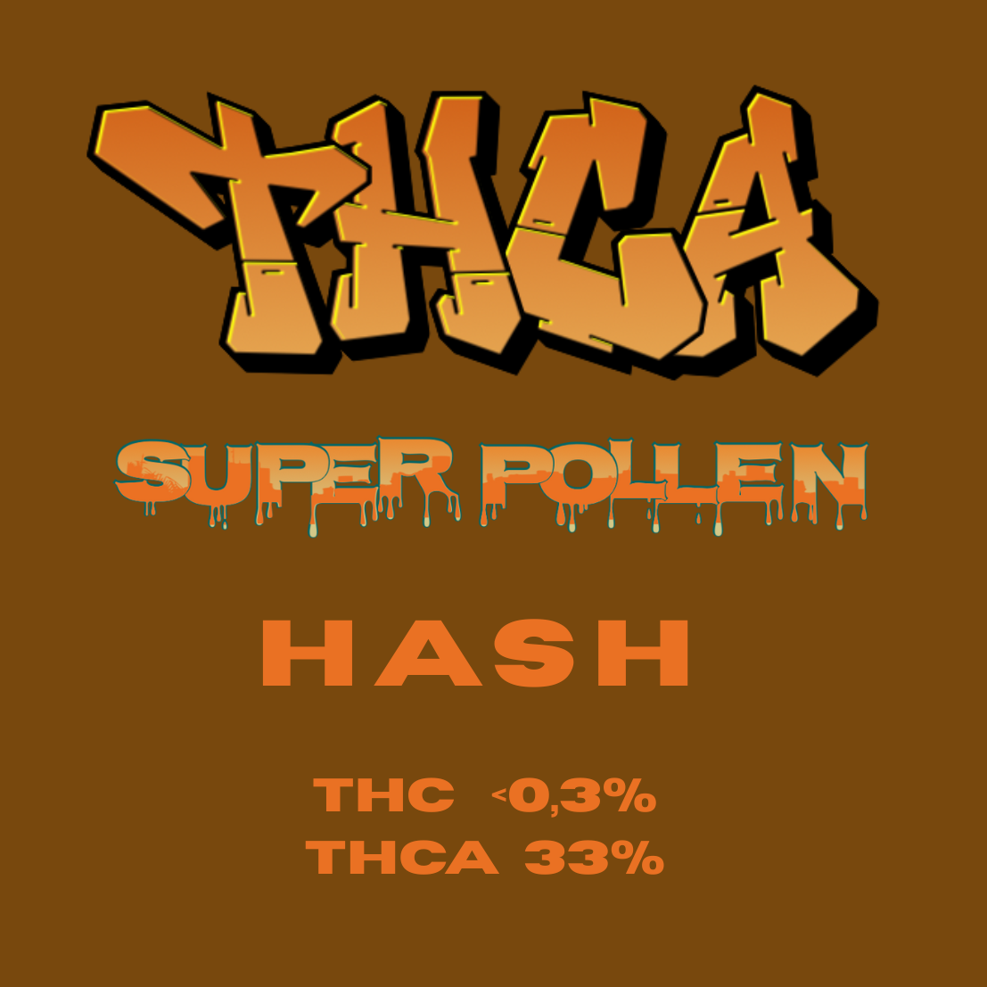 THCA Hash SUPER POLLEN 33% - Premium Indoor THCA Haschisch | Hemp Express