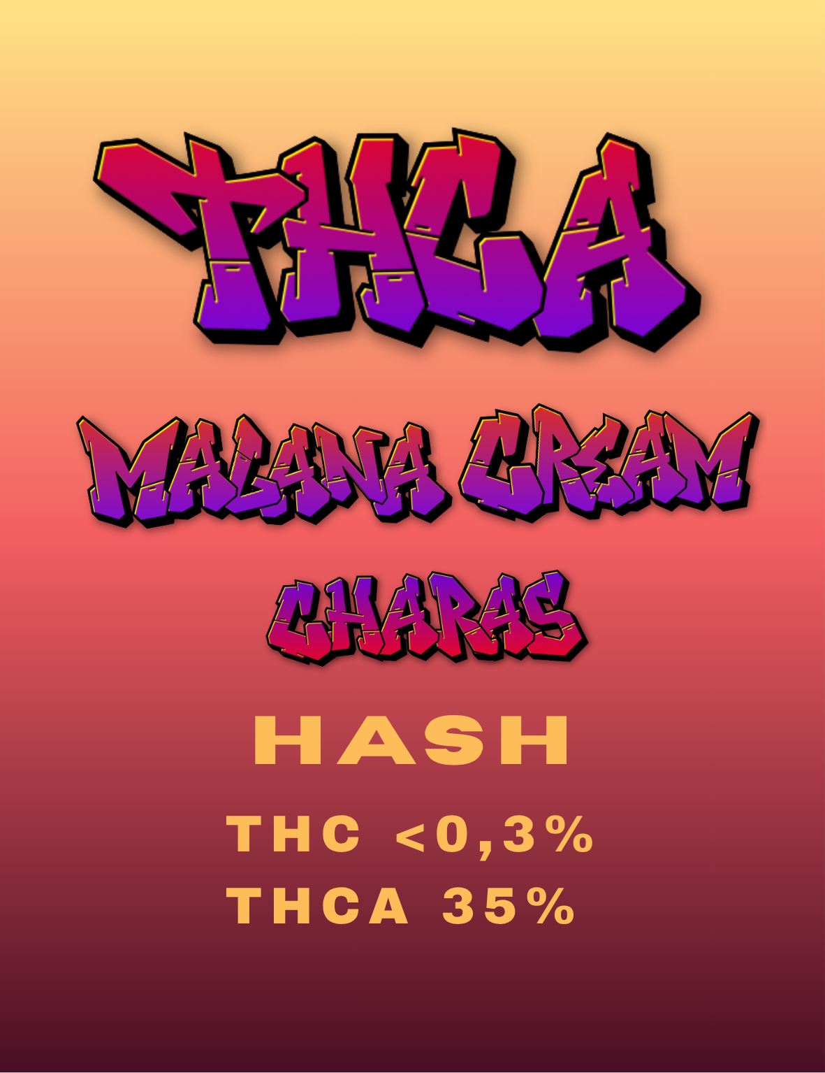THCA Hash Malana Cream Charas 35%