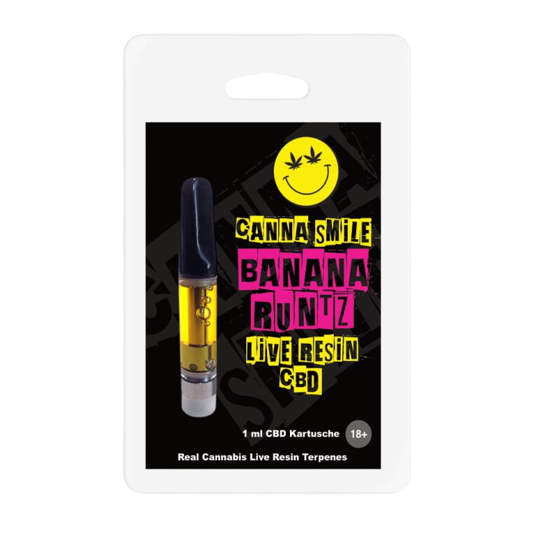 Canna Smile Banana Runtz Live Resin CBD Kartusche