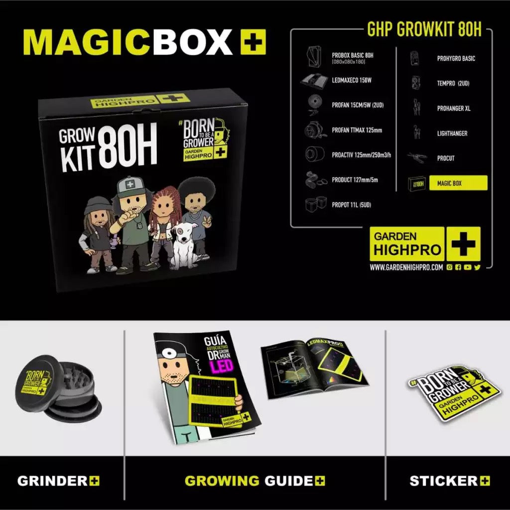 Garden Highpro Growbox Komplettset 80x80x180