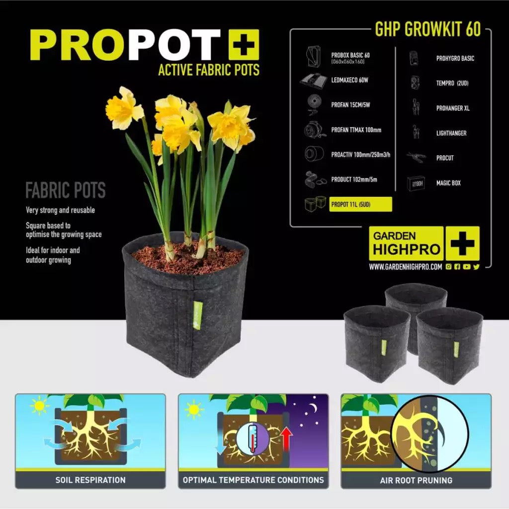Garden Highpro Growbox Komplettset 60x60x160