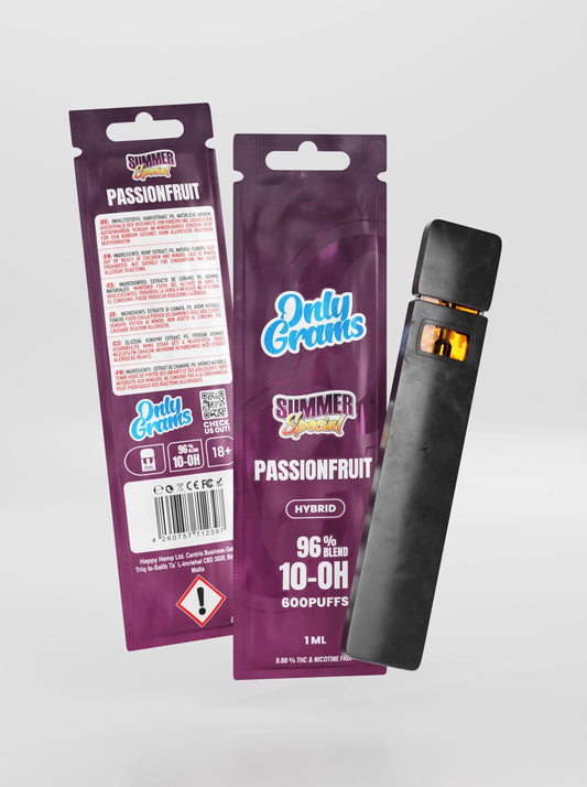 Only Grams 10-OH Vape Pen PASSIONFRUIT 1ml, 96%