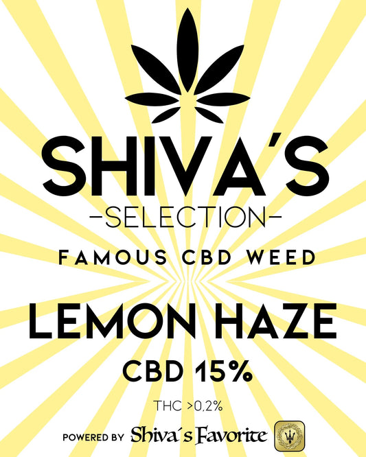 SHIVA´S SELECTION  Lemon Haze - CBD Blüten 15%