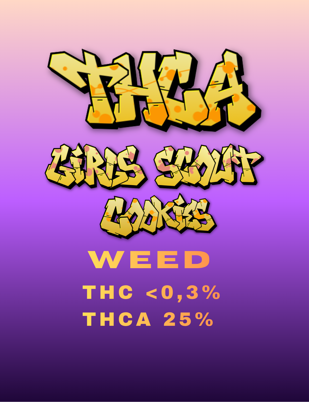 THCA Weed Girl Scout Cookies 25% - Premium Indoor Blüten mit hohem THCA-Gehalt