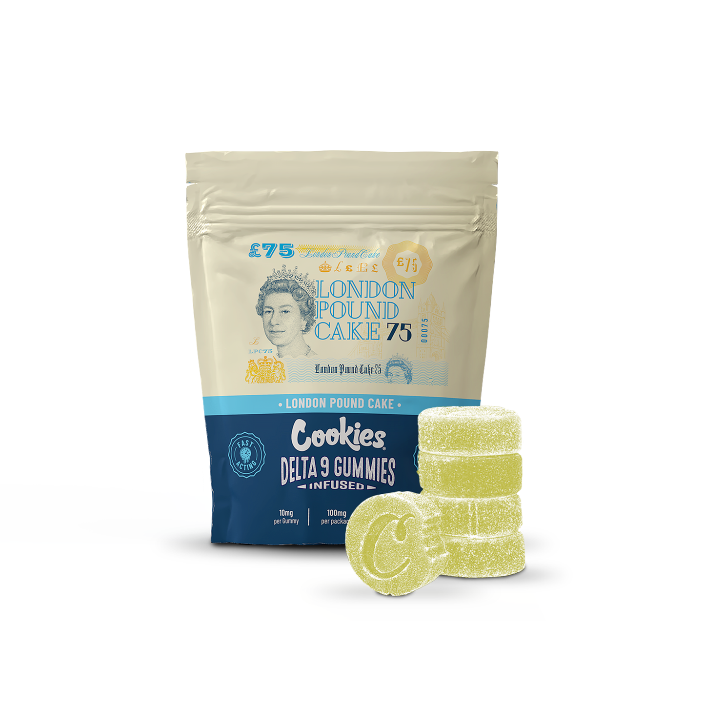 COOKIES Delta 9 Gummies infused - London Pound Cake