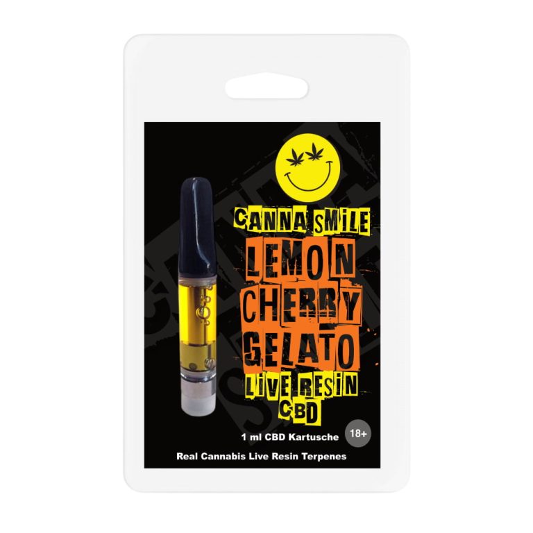 Canna Smile Lemon Cherry Gelato Live Resin CBD Kartusche