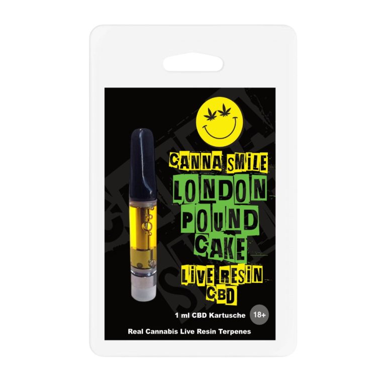 Canna Smile London Pound Cake Live Resin CBD Kartusche