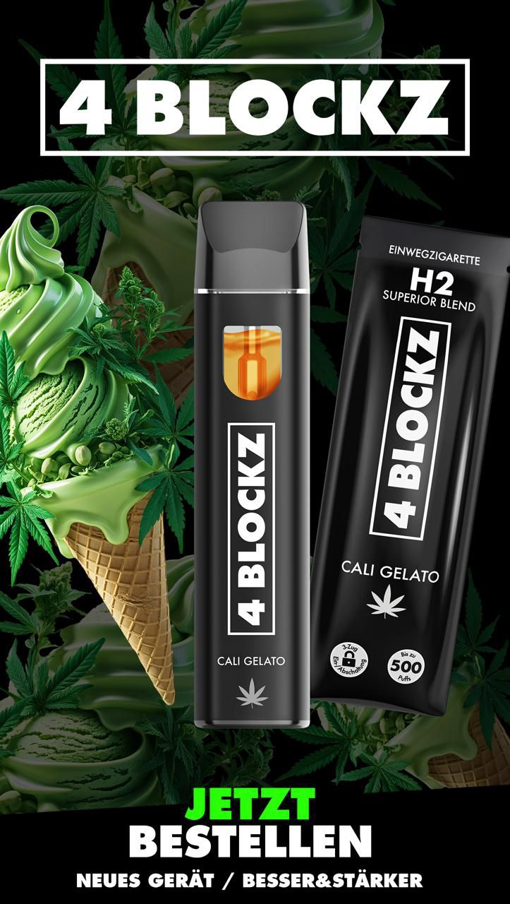 4BLOCKZ H2 Vape Cali Gelato 1ml