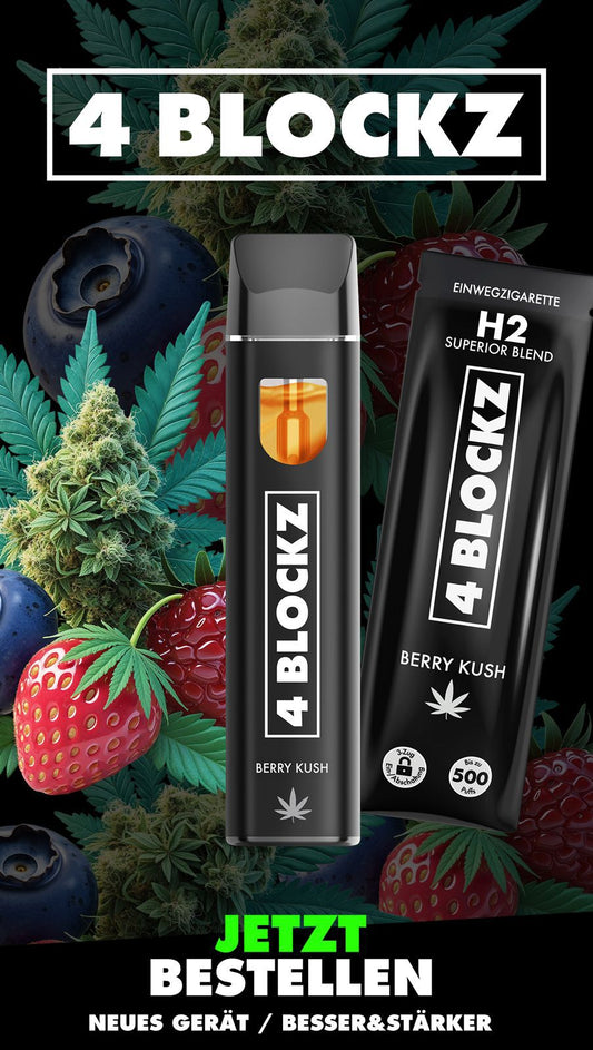 4BLOCKZ H2 Vape Berry Kush 1ml