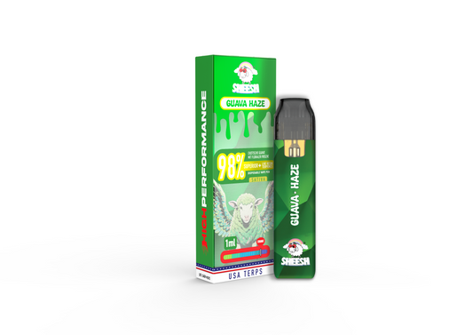 SHEESH Disposable Vape Guava Haze – 98% Superior Blend 1ml – Sativa